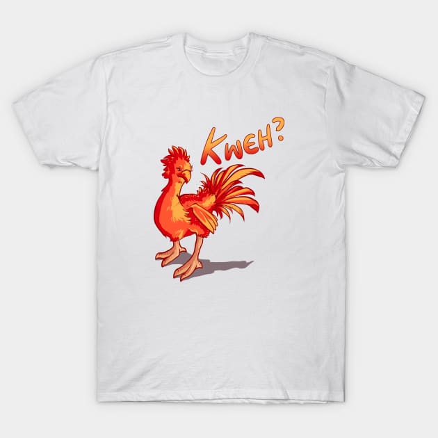 Chocobo - Red T-Shirt by Kmcewi20